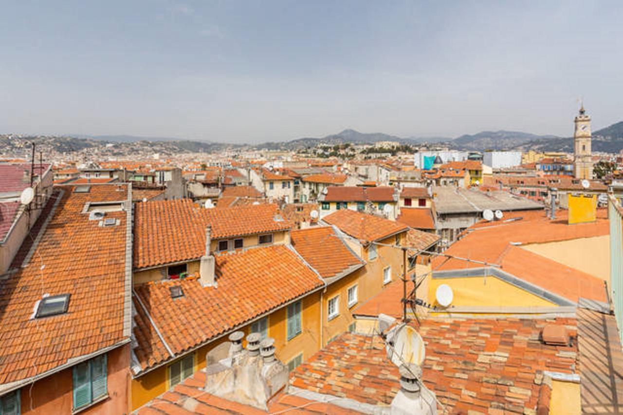 La Croix - F3, Terrasse Vue Panoramique, Vieux-Nice Old Town And Terrace Exterior foto