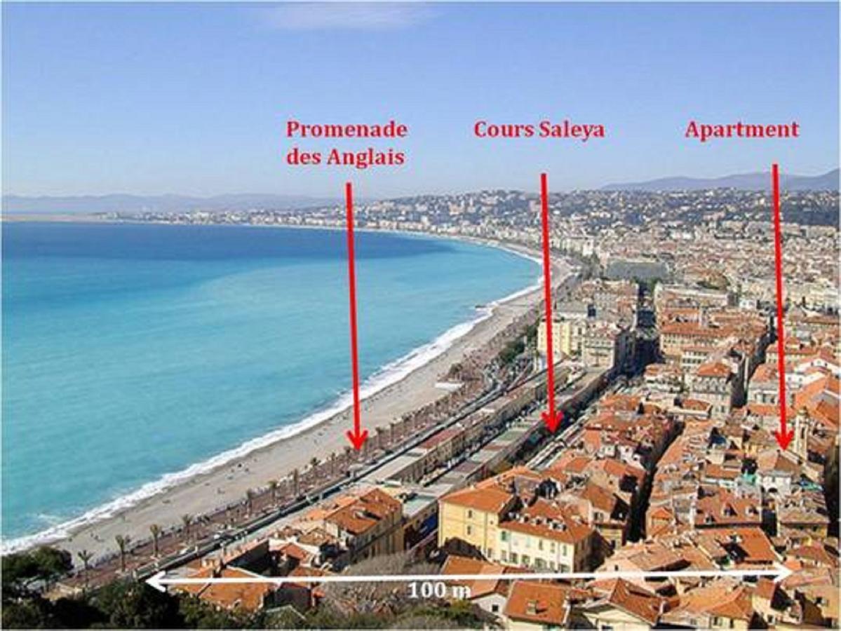 La Croix - F3, Terrasse Vue Panoramique, Vieux-Nice Old Town And Terrace Exterior foto